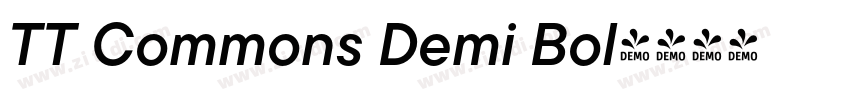 TT Commons Demi Bol字体转换